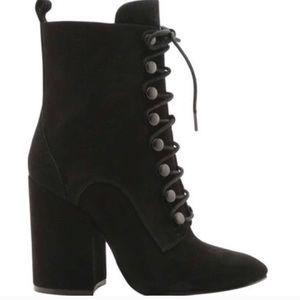 New Kendall + Kylie Black Lace Up Combat Boot